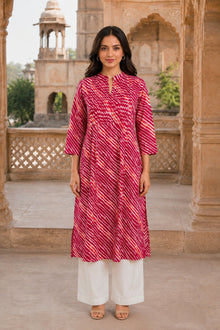 Noor Leheriya Grace Pintuck Cotton Kurta