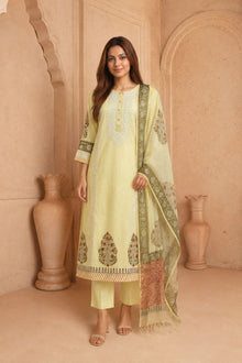 Aarini Lemon Chikankari 3-Piece Set