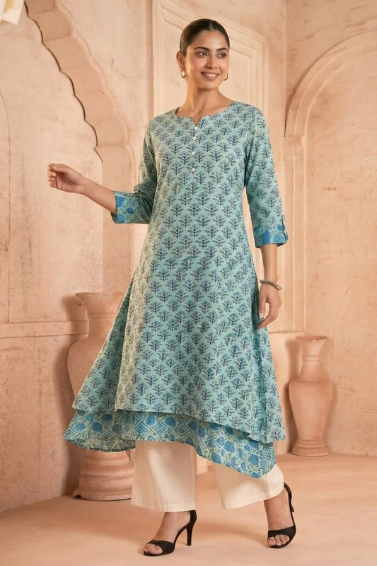 Neel Vanya Mulmul Layered Dress