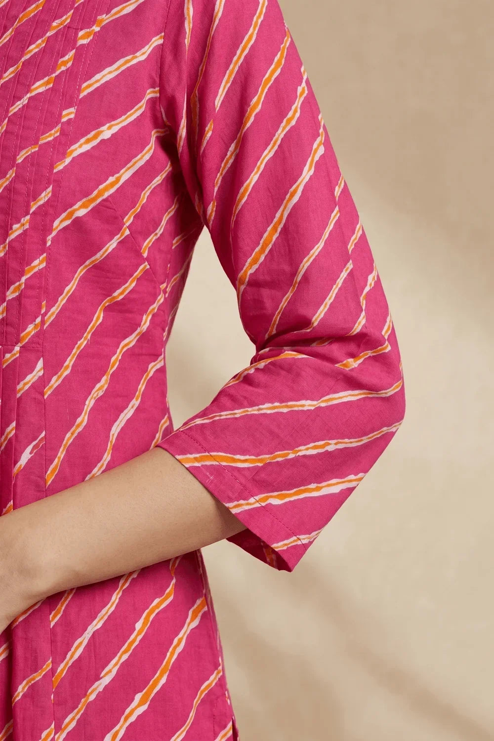 Gulnaar Leheriya Grace Pintuck Cotton Kurta