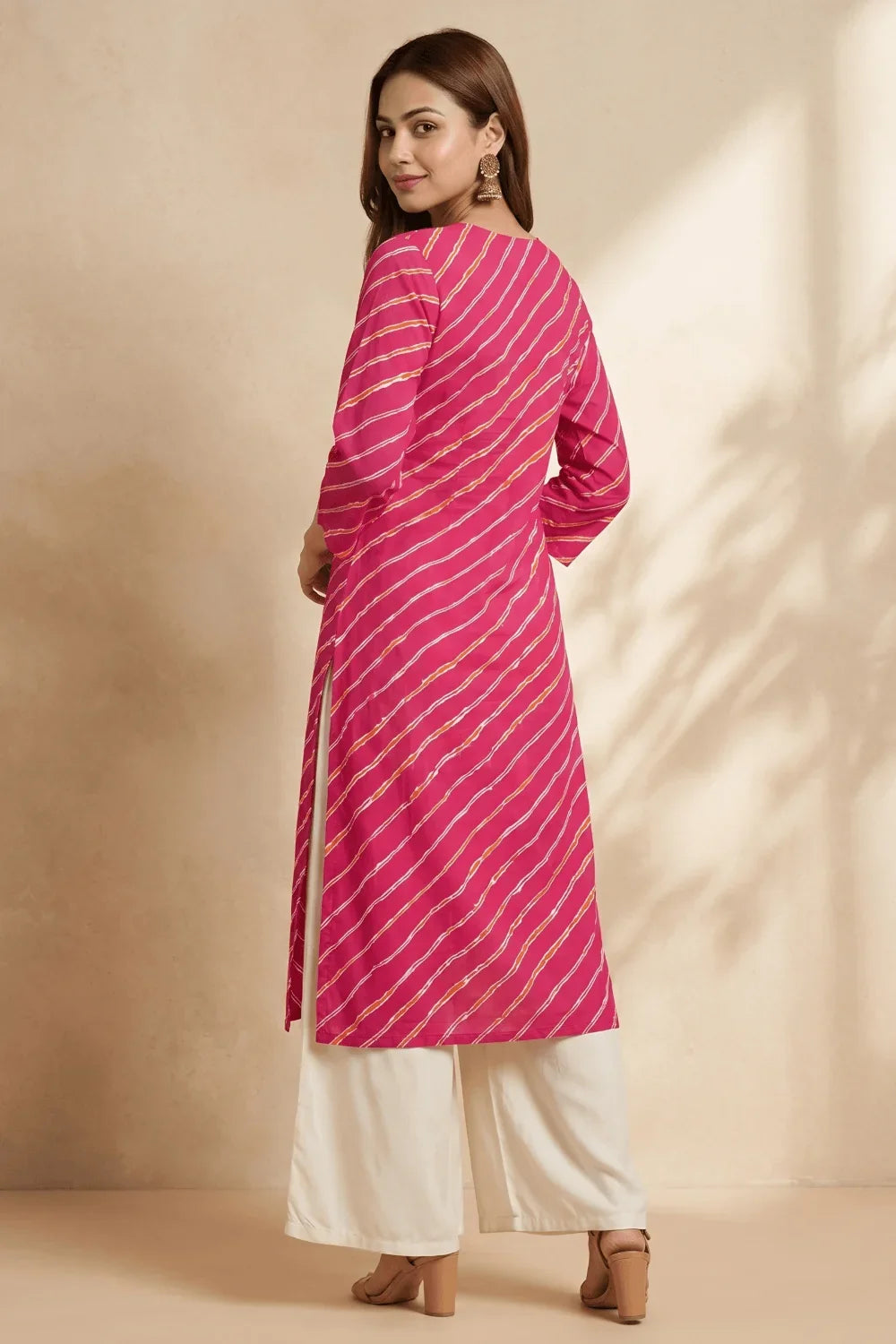 Gulnaar Leheriya Grace Pintuck Cotton Kurta