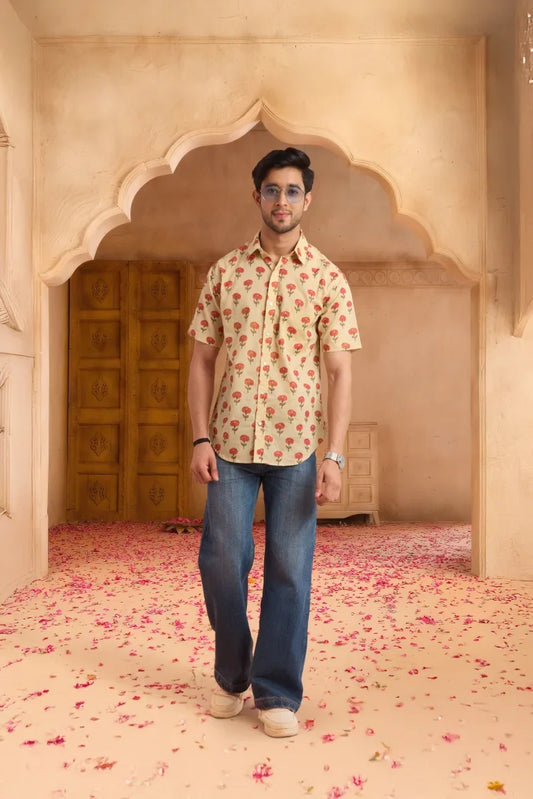 Handcrafted Block Print Cotton Shirt