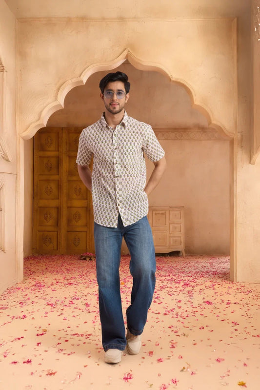 Handcrafted Block Print Cotton Shirt