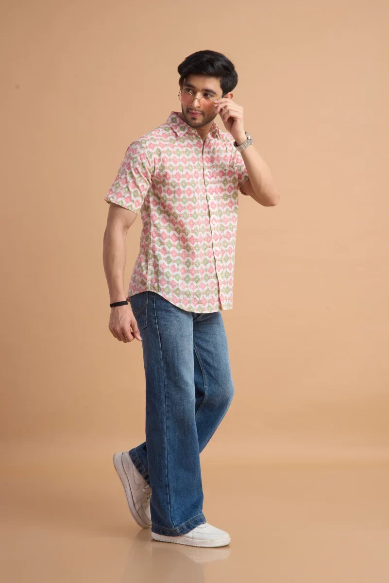 Handcrafted Block Print Cotton Shirt