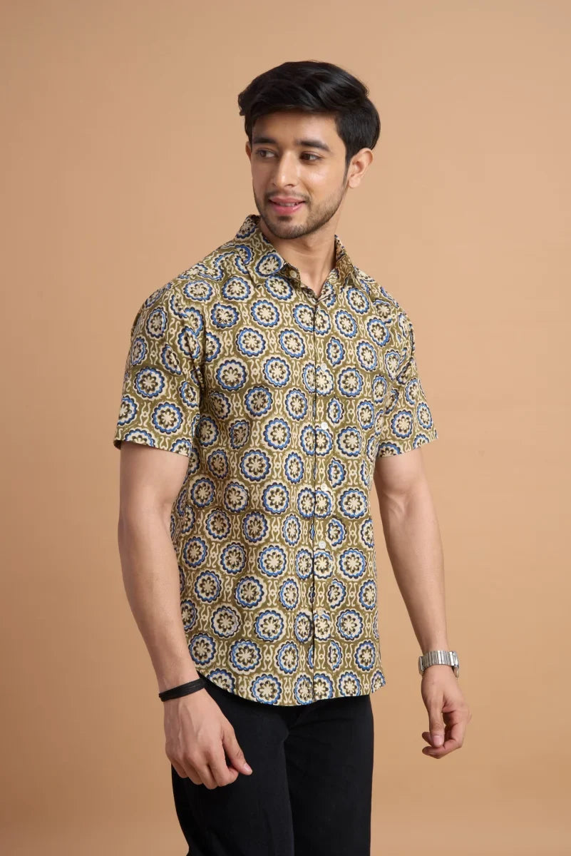 Handcrafted Block Print Cotton Shirt