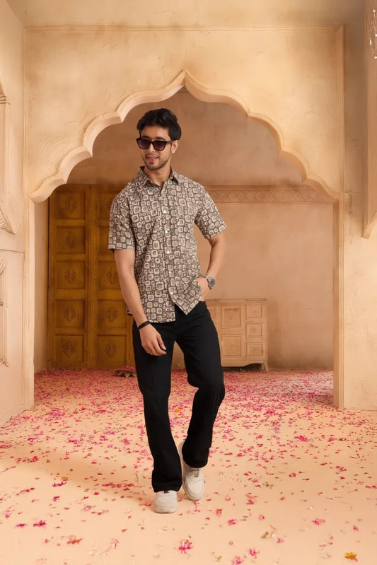 Handcrafted Block Print Cotton Shirt