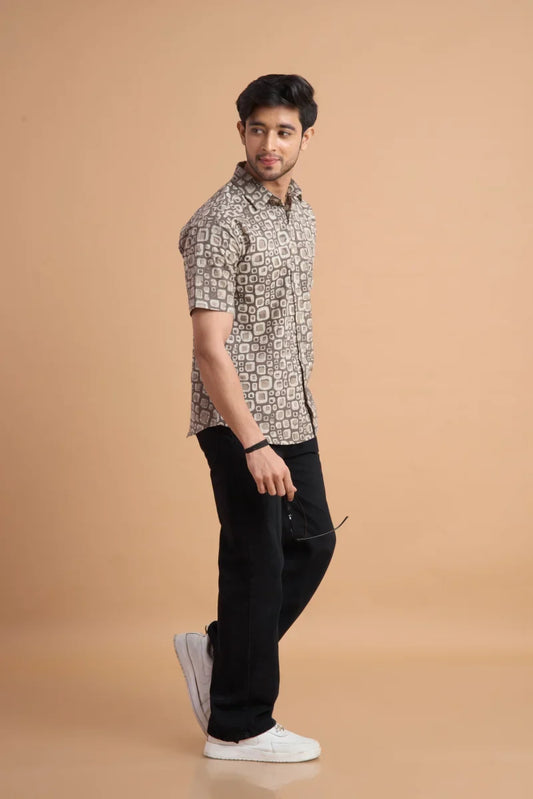 Handcrafted Block Print Cotton Shirt