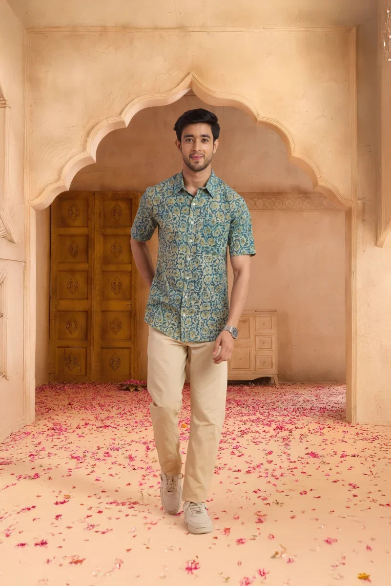 Handcrafted Block Print Cotton Shirt