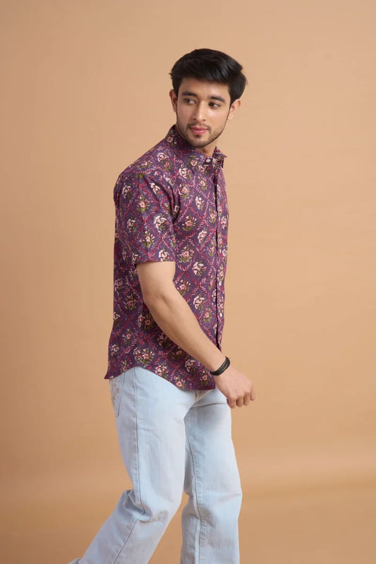 Handcrafted Block Print Cotton Shirt