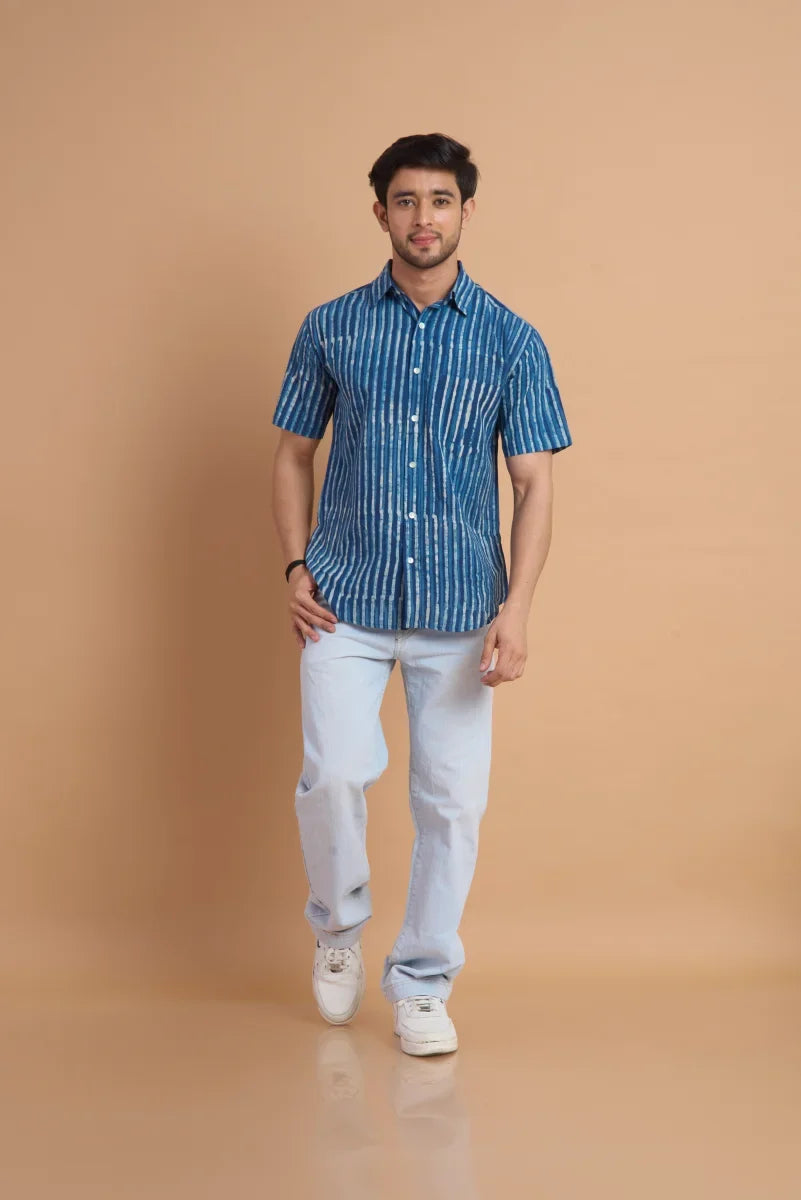 Handcrafted Block Print Cotton Shirt