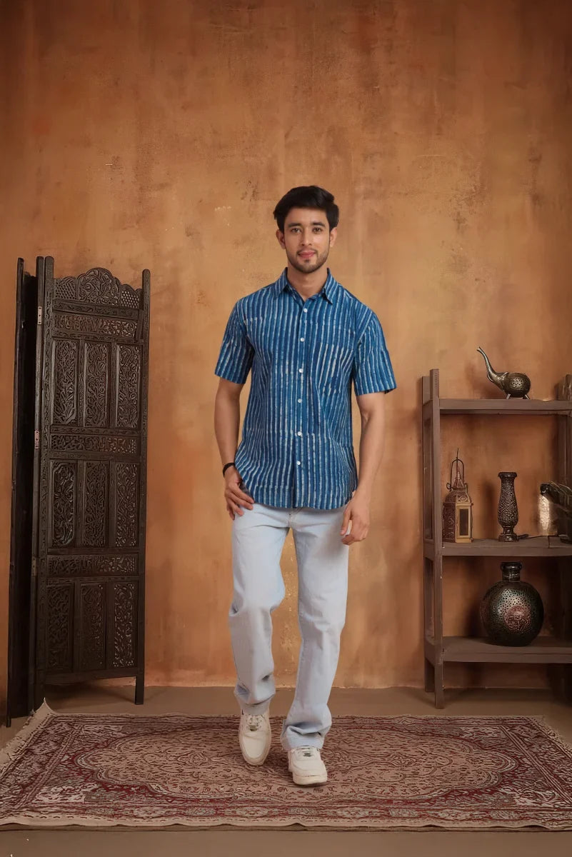Handcrafted Block Print Cotton Shirt