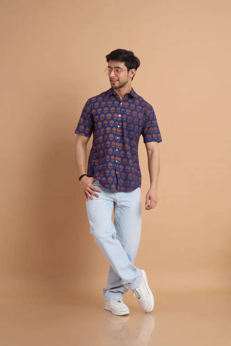 Handcrafted Block Print Cotton Shirt